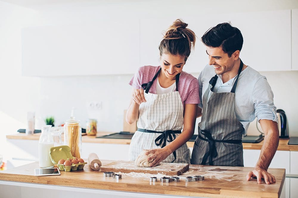 Baking together