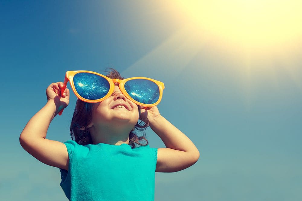 Little girl enjoying the sunshine!