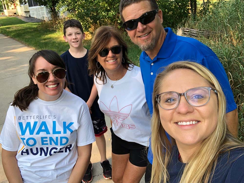 BetterLife employees and agents at the Branch 173 Walk to End Hunger event
