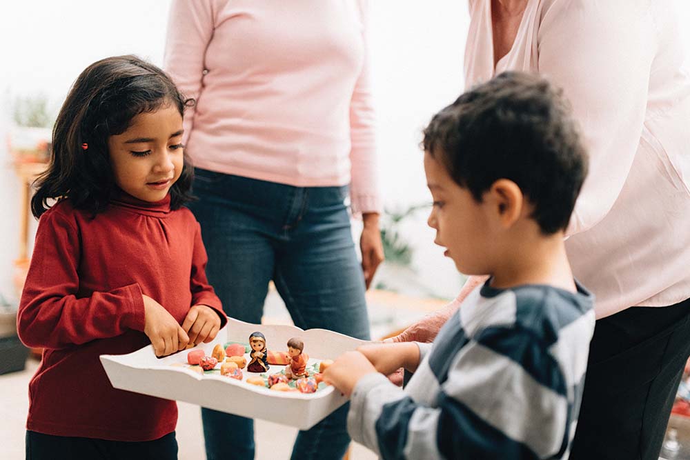 Children celebrating Las Posadas