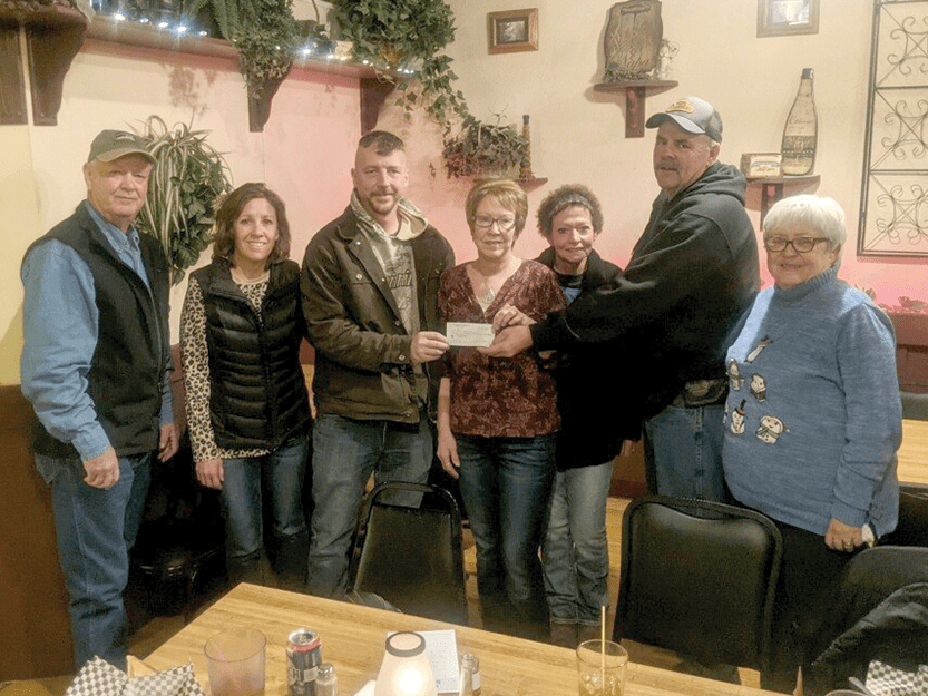 Presenting Check to Kurt