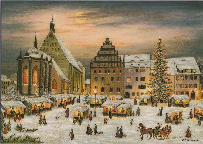 Postcard of a Christmas Market